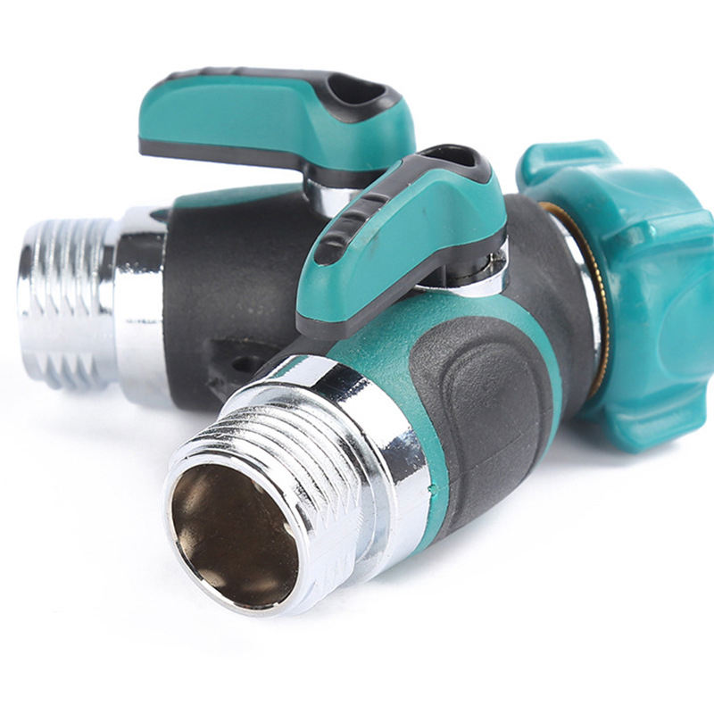 divisore per rubinetto per tubo da giardino resistente a 1-2-4 gareggiare, adattatore per divisore per rubinetto esterno per tubo dell'acqua, divisore per rubinetto dell'acqua