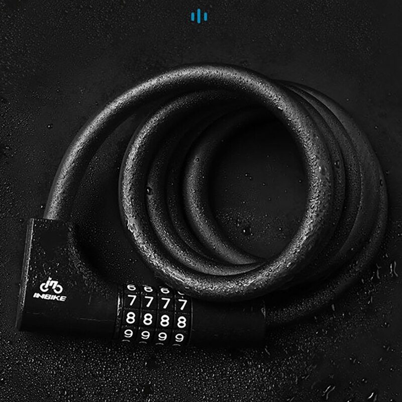 Inbike Fietsslot Draagbare Mtb Code Hangslot Roestvrij Anti-Diefstal Fietsslot Voor Motor Scooter Bike