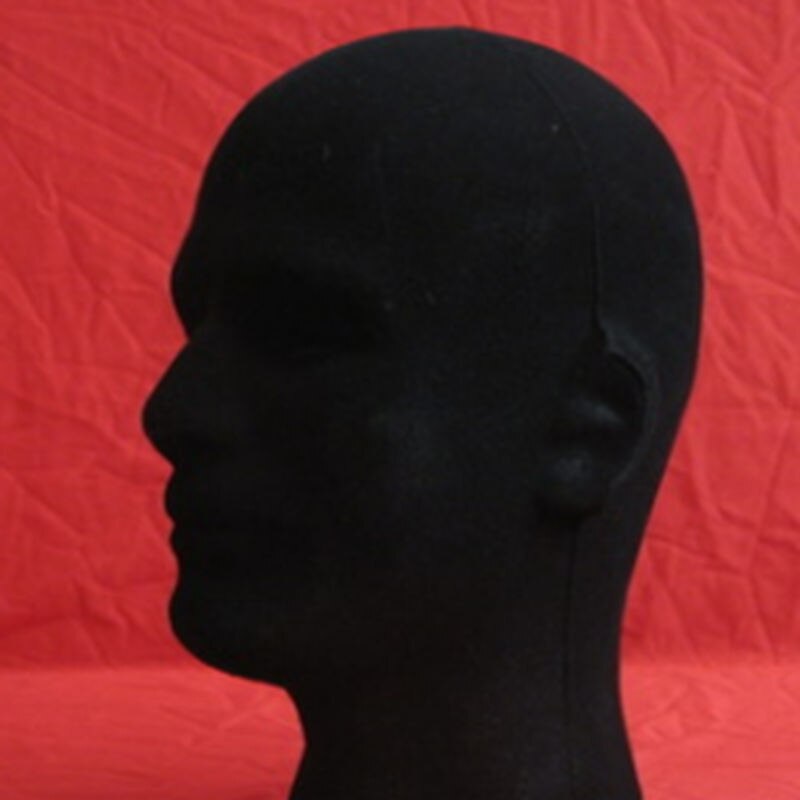 1 stk mandlige kvinder mannequin hoved model styrofoam skum dukke paryk briller hat display stand holdere 7 stilarter: E