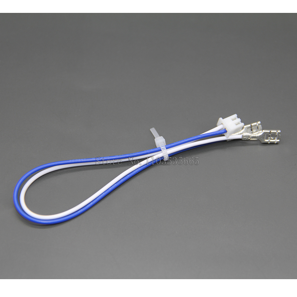 10 stk. arkadespil trykknap 2- bens kabel dupont-knapkabel happ-stil sanwa-switchledninger til jamma arkade usb-encoderledning: Gul