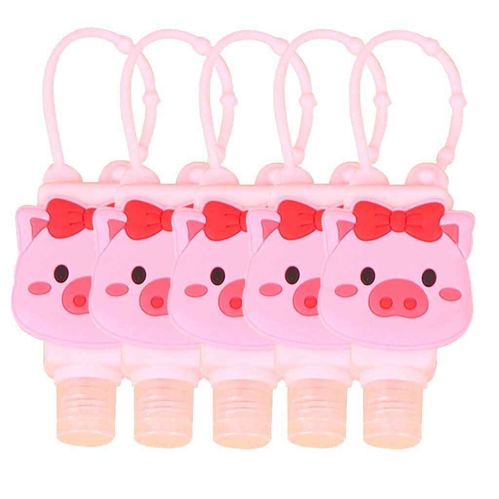 5pc mão desinfetante dispensador pulseira portátil dispensador de mão 30ml pulsera gel hidroalcoólico bonito padrão dos desenhos animados: B