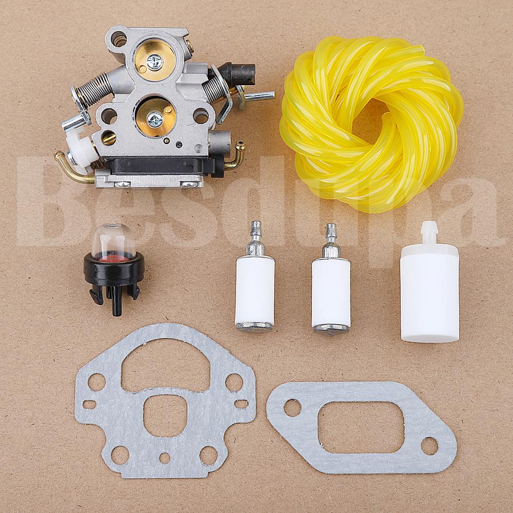 Carburatore carburatore linea carburante per Husqvarna 135 140 140E 435 440 Jonsered CS2240 S McCulloch CS410 motosega 506450501 C1T-EL41A