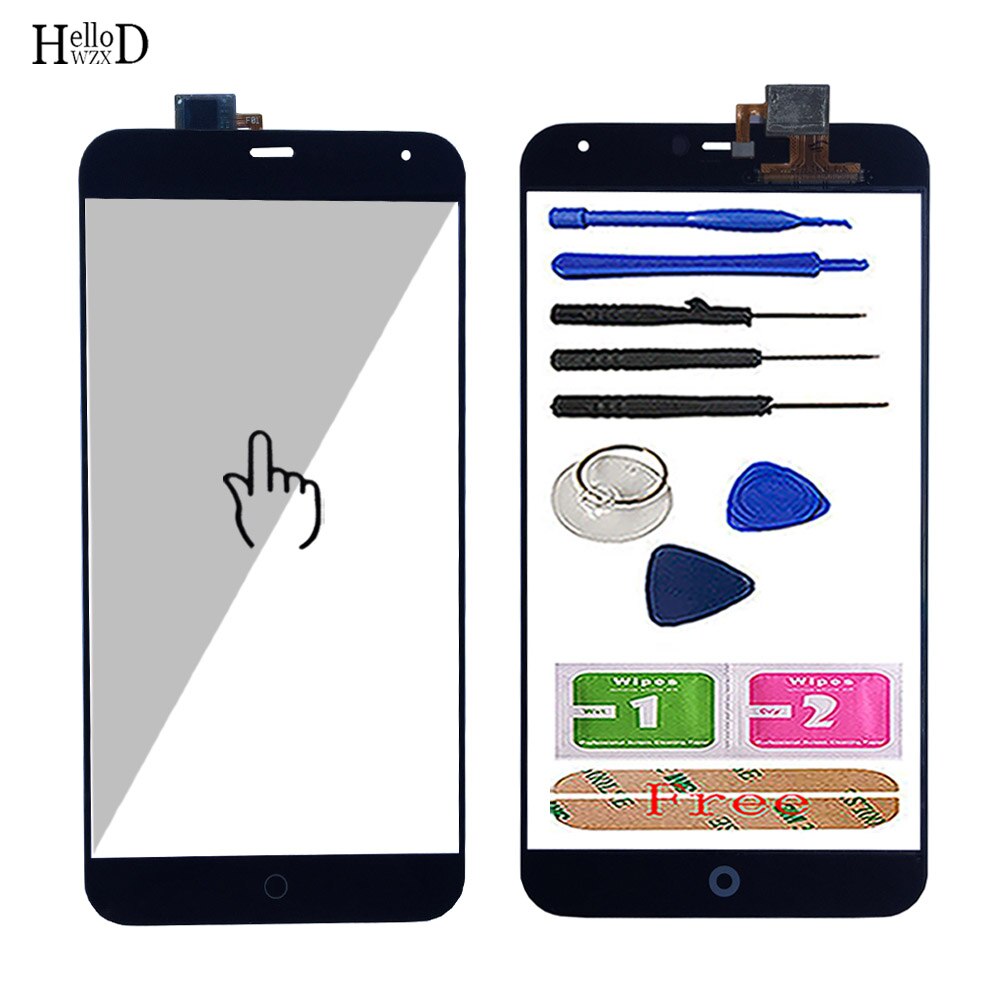 5.36 "Touch Screen Voor Meizu MX4 Telefoon Mobiele Touch Screen 100% Getest Digitizer Vergadering Lens Sensor Gereedschap 3M lijm