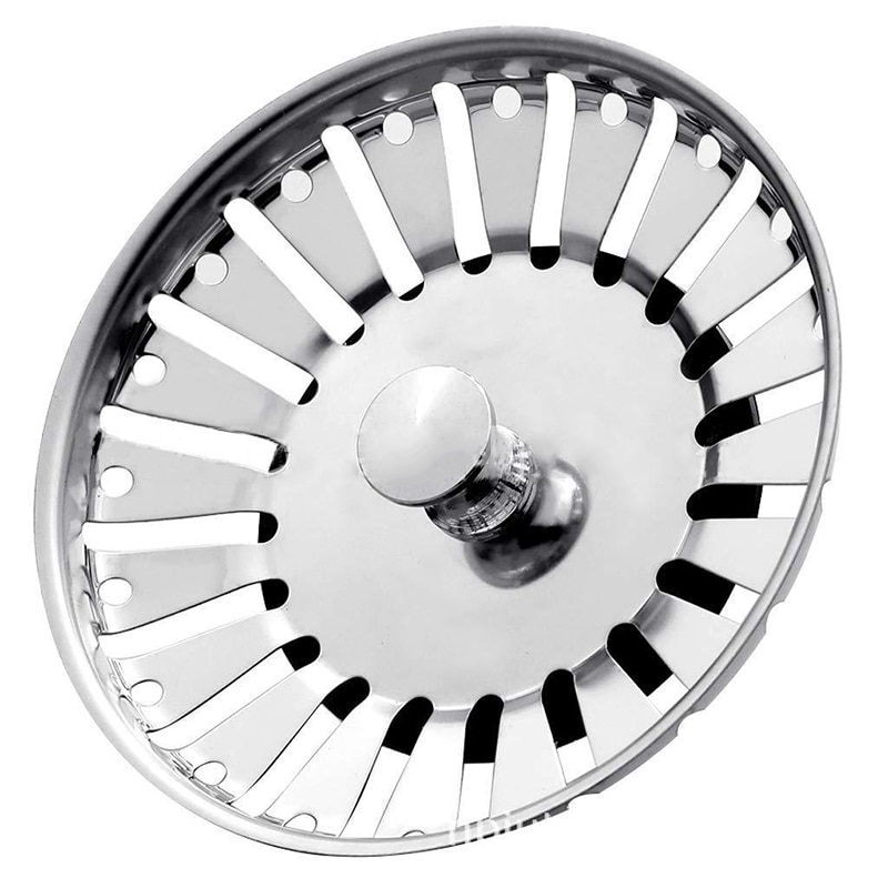 84MM Badkamer Gootsteenzeefje 304 Roestvrij Staal Water Stopper Sink Sink Water Filter Plug Aanrecht Accessoires
