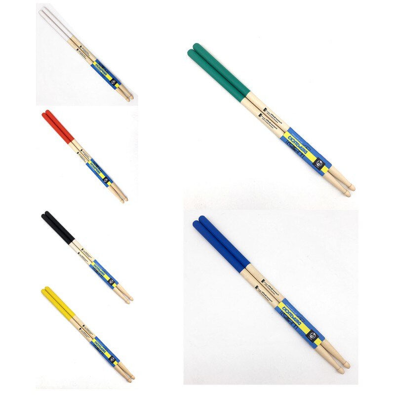 1 Pair 7A Maple Wood Drums Sticks Adult Smooth Anti Slip Portable Drumsticks For Electronic Jazz Drum Kit Drummer Accessories
