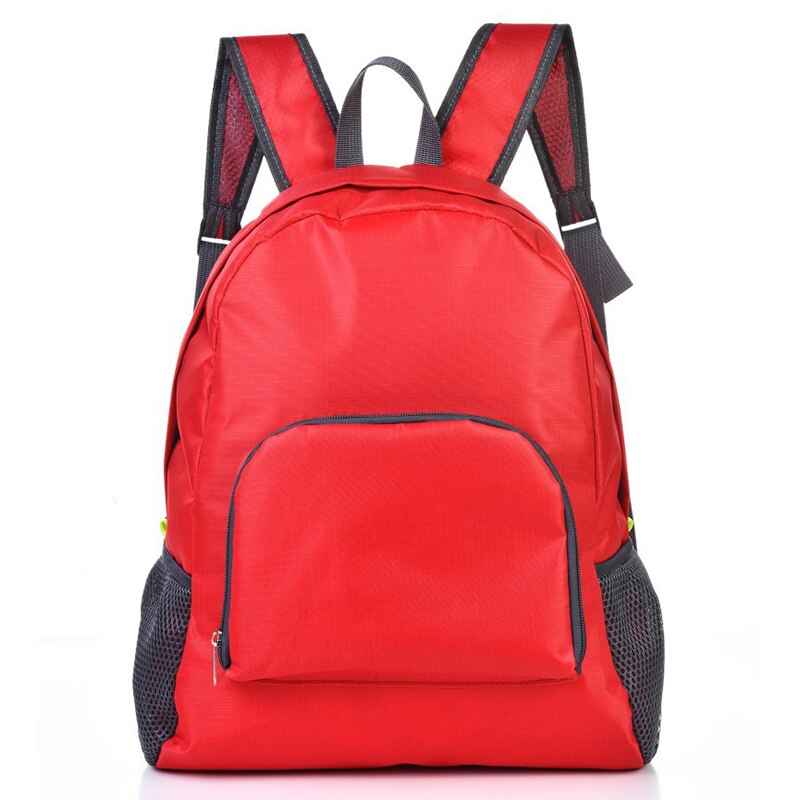 Mochila plegable de viaje impermeable, mochila escolar para deportes al aire libre, senderismo, BHD2: Red