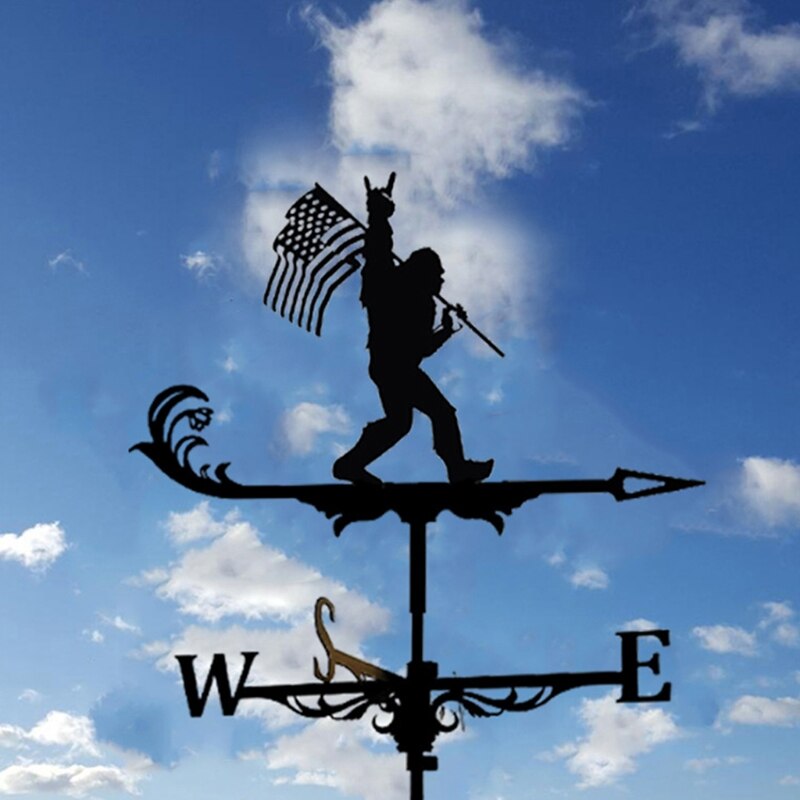 Spray Paint Gardening Garden Decoration Sign Weather Vane Retro Farm Scene Garden Stake Weathervane Tools