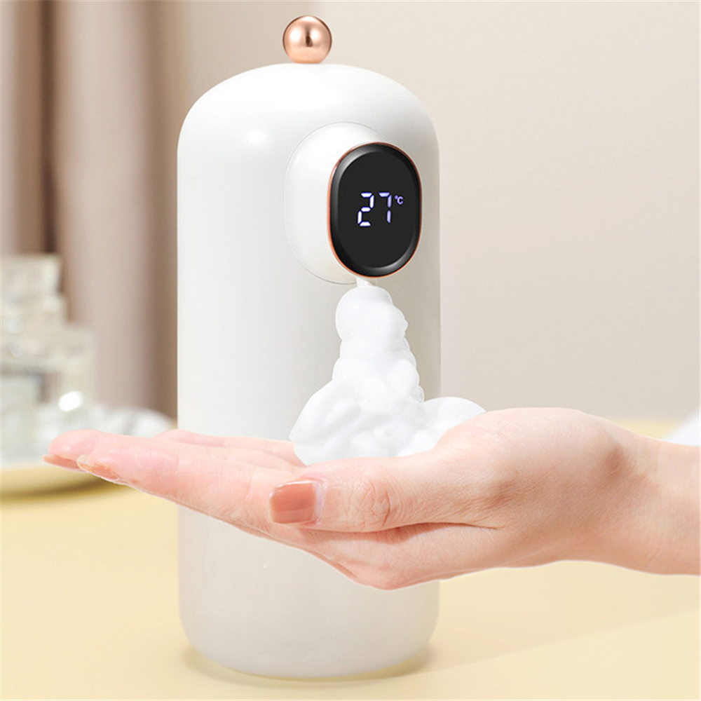 Usb-opladning automatisk sæbedispenser smart sensor flydende sæbedispensere automatisk skumdispenser håndsprit dispenser berøringsfri: Digital usb hvid