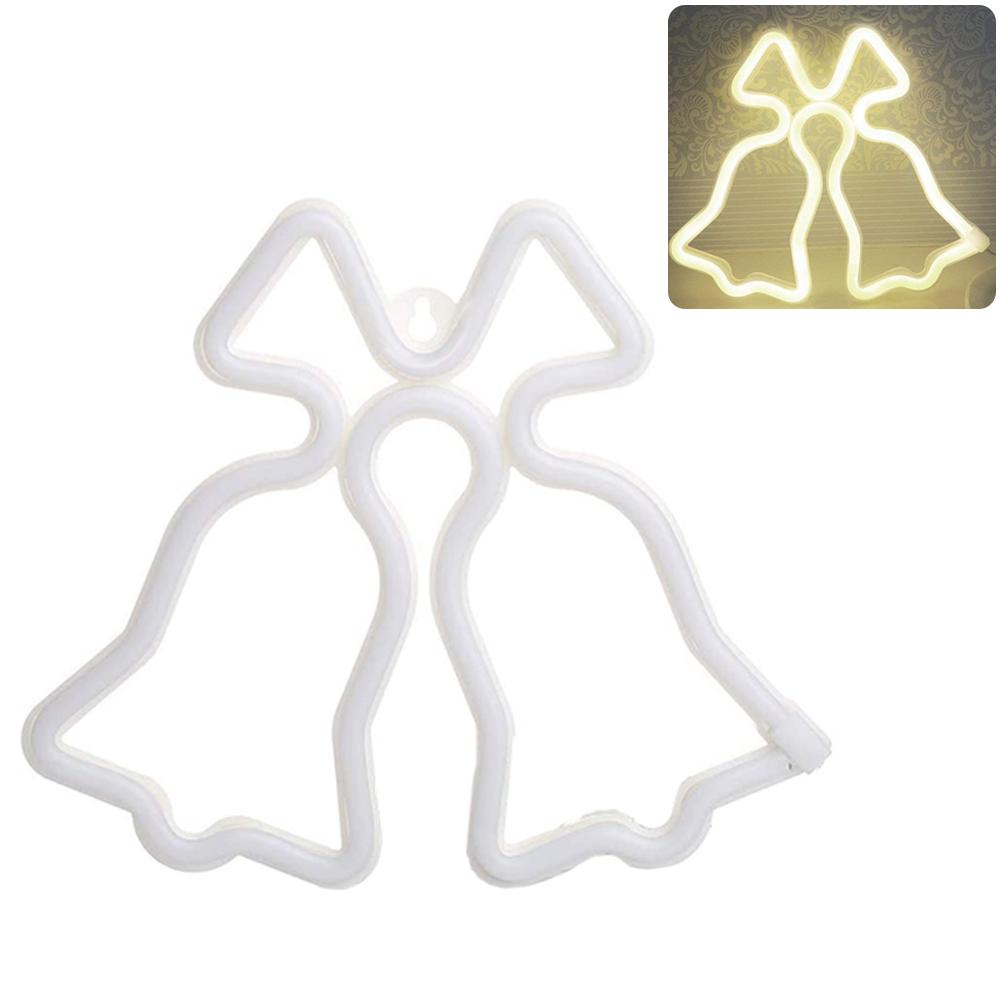 LED Neon Light Sign LOVE HEART Wedding Party Decoration Neon Lamp Valentines Day Anniversary Home Decor Night Lamp: E