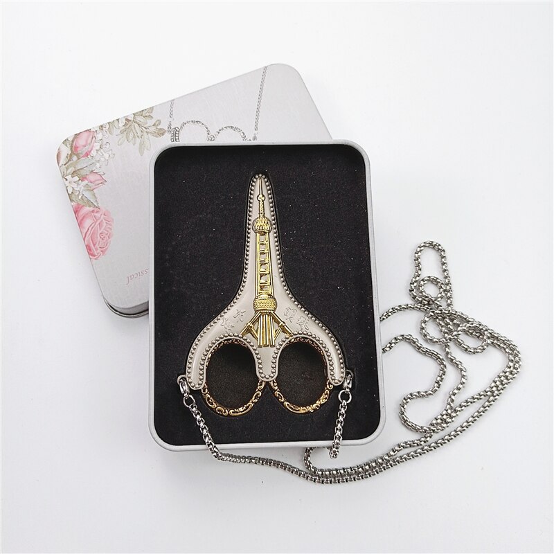 Tijeras Vintage Retro para manualidades, hilo de bordar, tela, punto de cruz, a medida, suministros de costura: Gold Scissor 2