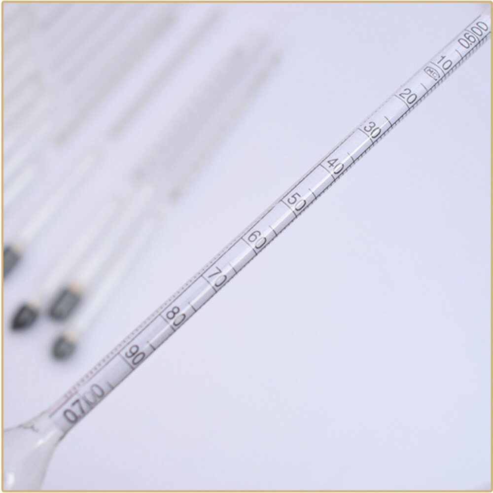 14 PCS/lot 0.6-2/m3 glass hydrometers chemical laboratory glass Densitometers liquid hydrometer densimeter Density Meter