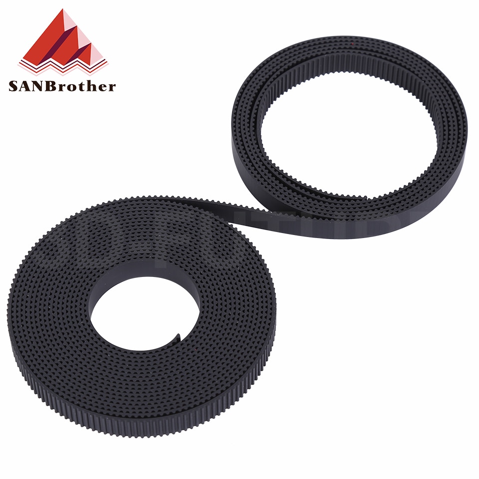 5m/10m//20m/50m/lot GT2-6mm / 10mm open timing belt GT2 belt Rubber Aramid Fiber cut to length for 3D printer