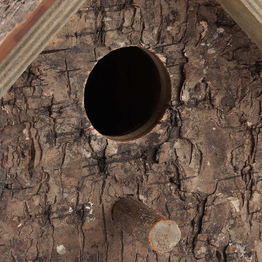 DIY Wooden Bird Handmade Eco-friendly Bird Cage Outdoor Birdhouse Garden Yard Hanging Decoration Crafts Pets Supplies