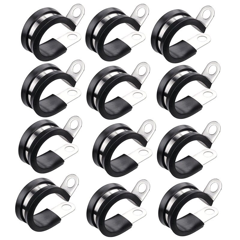 12Pcs Rubber Air Cushion Stainless Steel Cable Cla... – Grandado