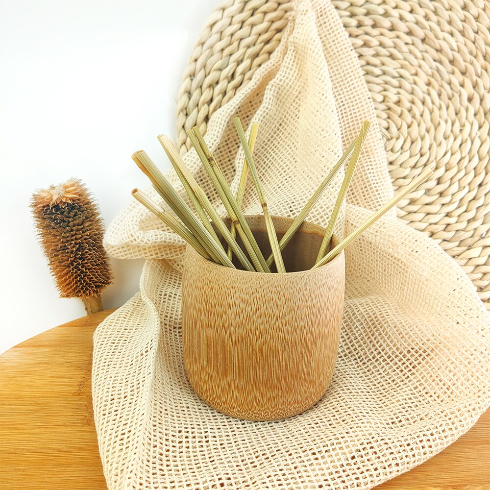 Home Japanese Style Natural Bamboo Tea Cups Water Cup Bamboo Round Tea CupsCups Green Natural Pure Handmade