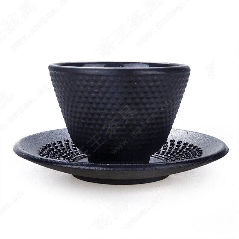 Autentisk japansk jernpotte kop med pude \ skål 50ml-70ml