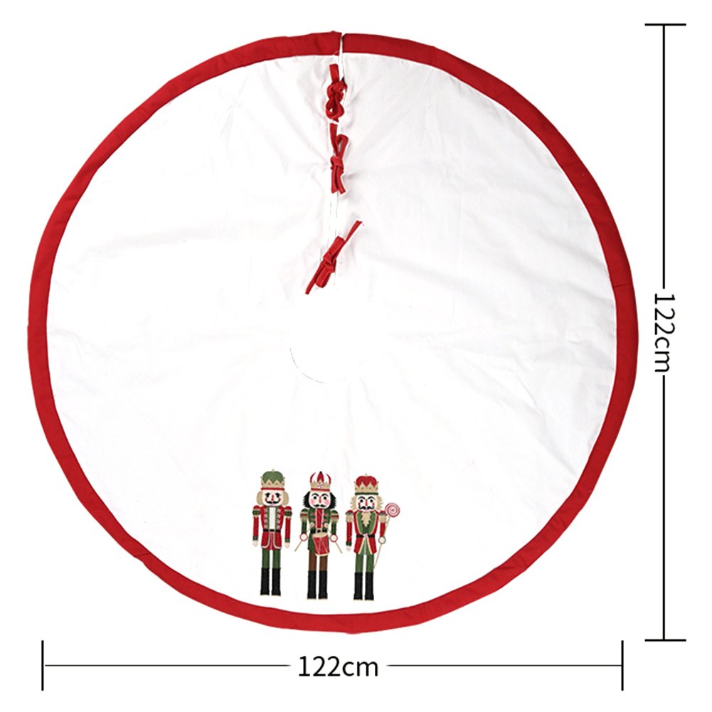 Print Kerstboom Rokken Kerst Feestartikelen Circulaire Xmas Boom Rok Boom Schort Voor Thuis Gelukkig Nieuwjaar
