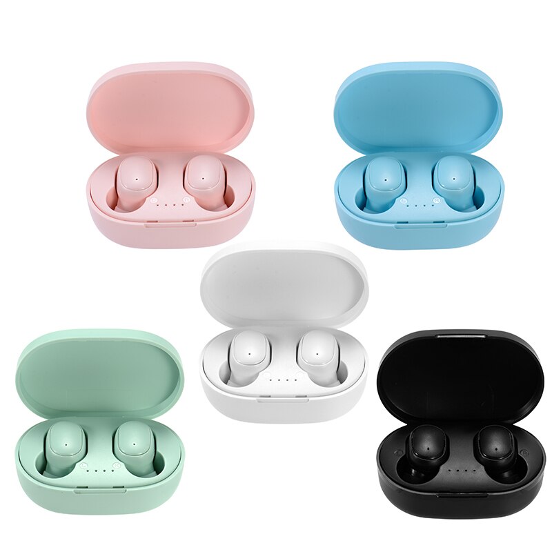 A6 TWS Wireless Bluetooth Earphone Waterproof Sports Stereo Earbud In-Ear Headset With Mic Charging Box For Android Ios