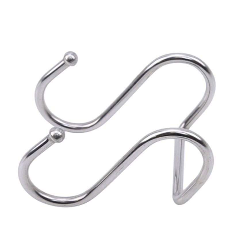 S haak sleutelhanger kledingwinkel organizer kast hangende lange display haken keuken haken badkamer organizer