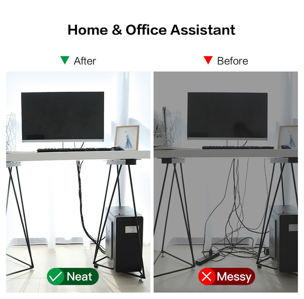 1/3/5M Cable Organizer Wire Holder Winder Nylon Ties Label Ribbon Wire Cable Tie