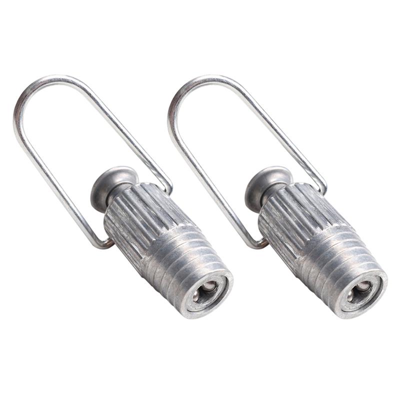 Metal Clothesline Tightener Aluminium Clothes Line Grips Clothesline Thread Tightener Aluminum Thread Tightener Storage Rack: 2 PCS