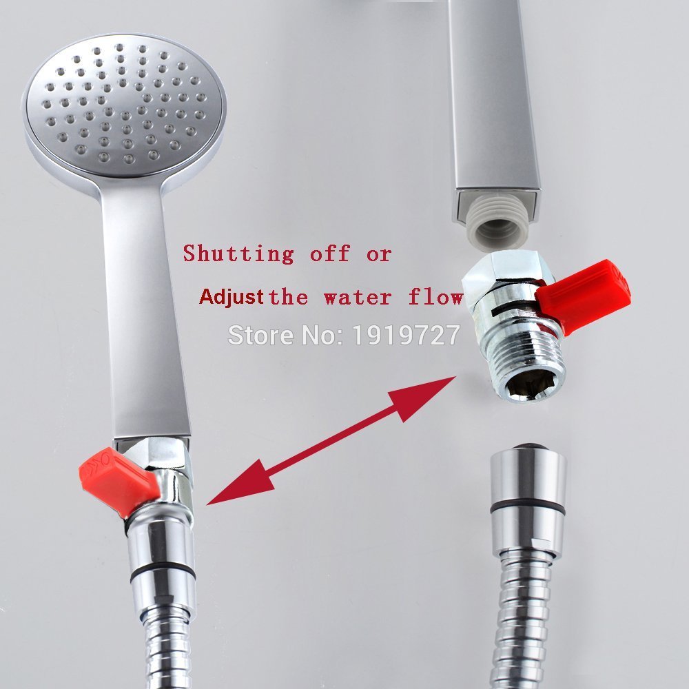 Shower Pressue Quick Valve Brass Water Control Valve Shut Off Switch for Bidet Spray or Top Rain Shower Hand Head