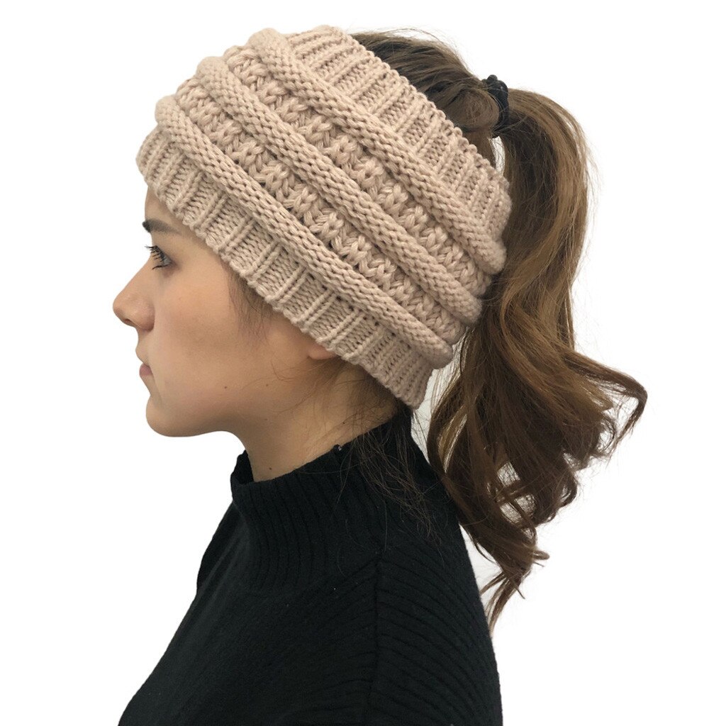 Femmes tricoté bandeau extérieur tête enveloppement hiver plus bandeau pour dames acrylique Crochet bandeau tête enveloppement 20FEB3