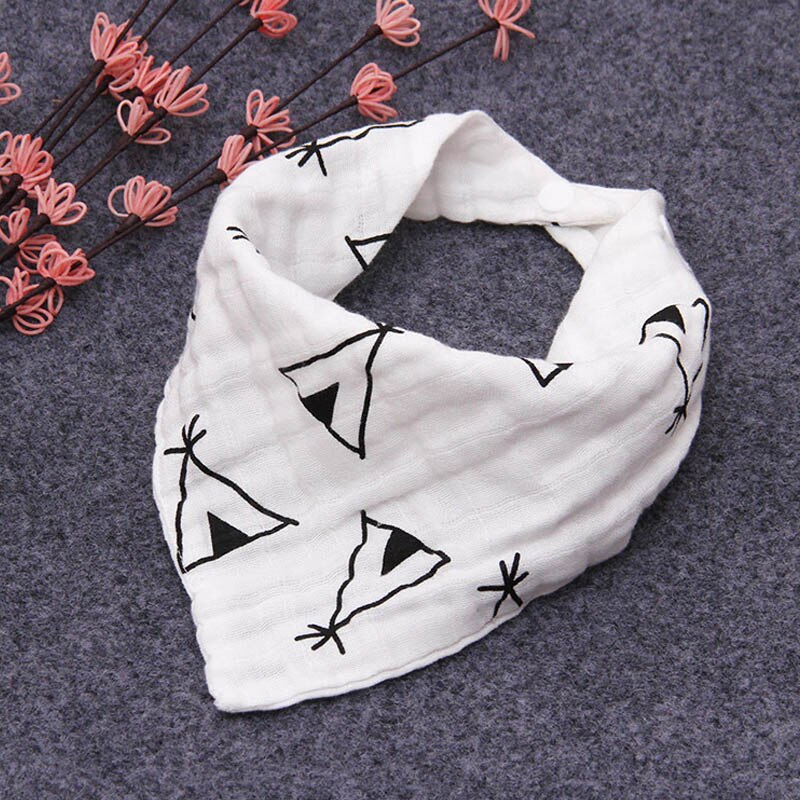 Weichen Baumwollmusselin Baby Lätzchen Karikaturdruck Baby Mädchen Jungen Schal Speichel Handtuch Baby Fütterung Schürze Babador Bandana Spucktücher