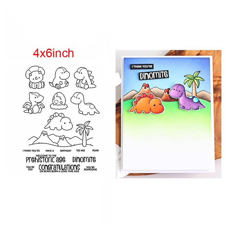 Mini dieren zinnen kabouters eten transparante stempels transparante stempels voor doe-het-zelf scrapbooking papier kaart: Ww0749 een 1