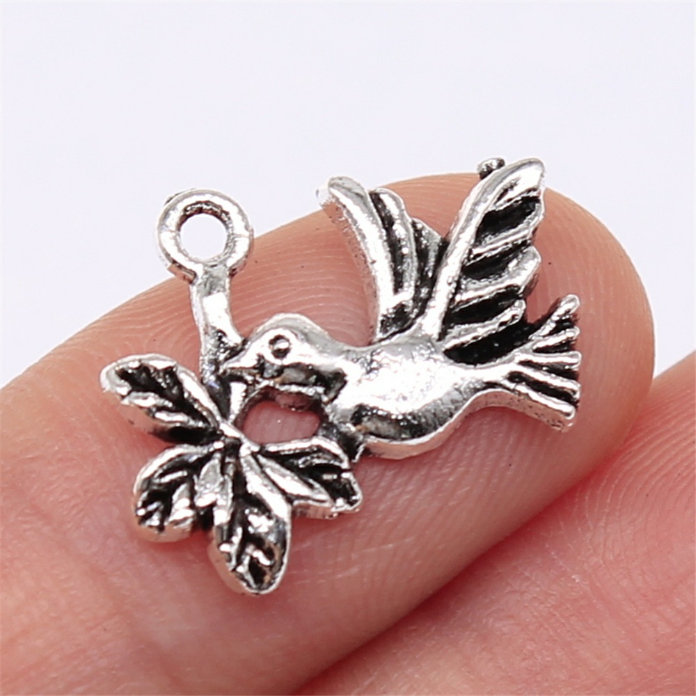 40pcs Peace Charms Pendant Antique Silver Color Peace Symbol Charm Pendants Jewelry Accessories DIY Peace Sign Charms: B15088-15x20mm