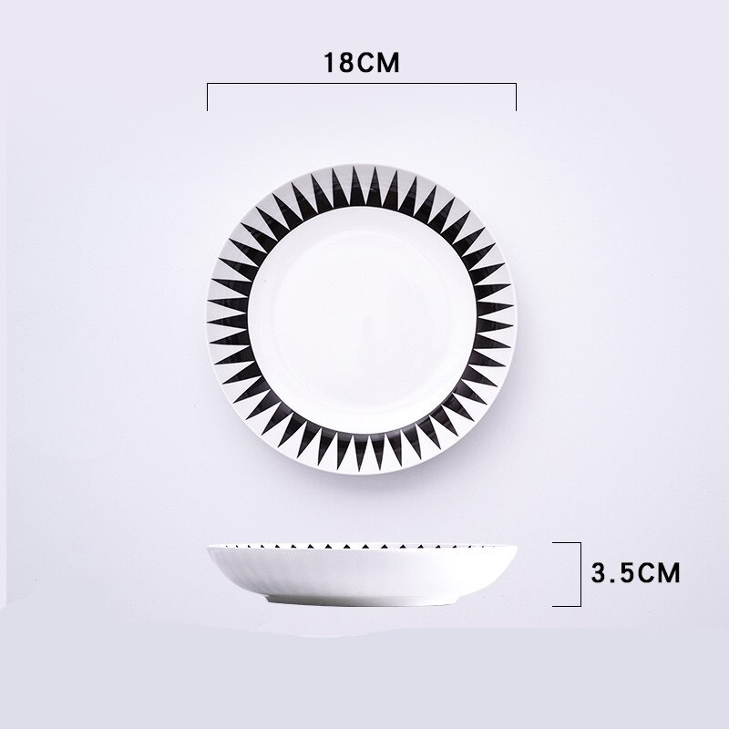 1 Pcs Europese Stijl Diner Plaat Eenvoudige Service Plaat Disc Taart Plaat Westerse Voedsel Steak Disc Keuken Board Schotel bestek Set: n