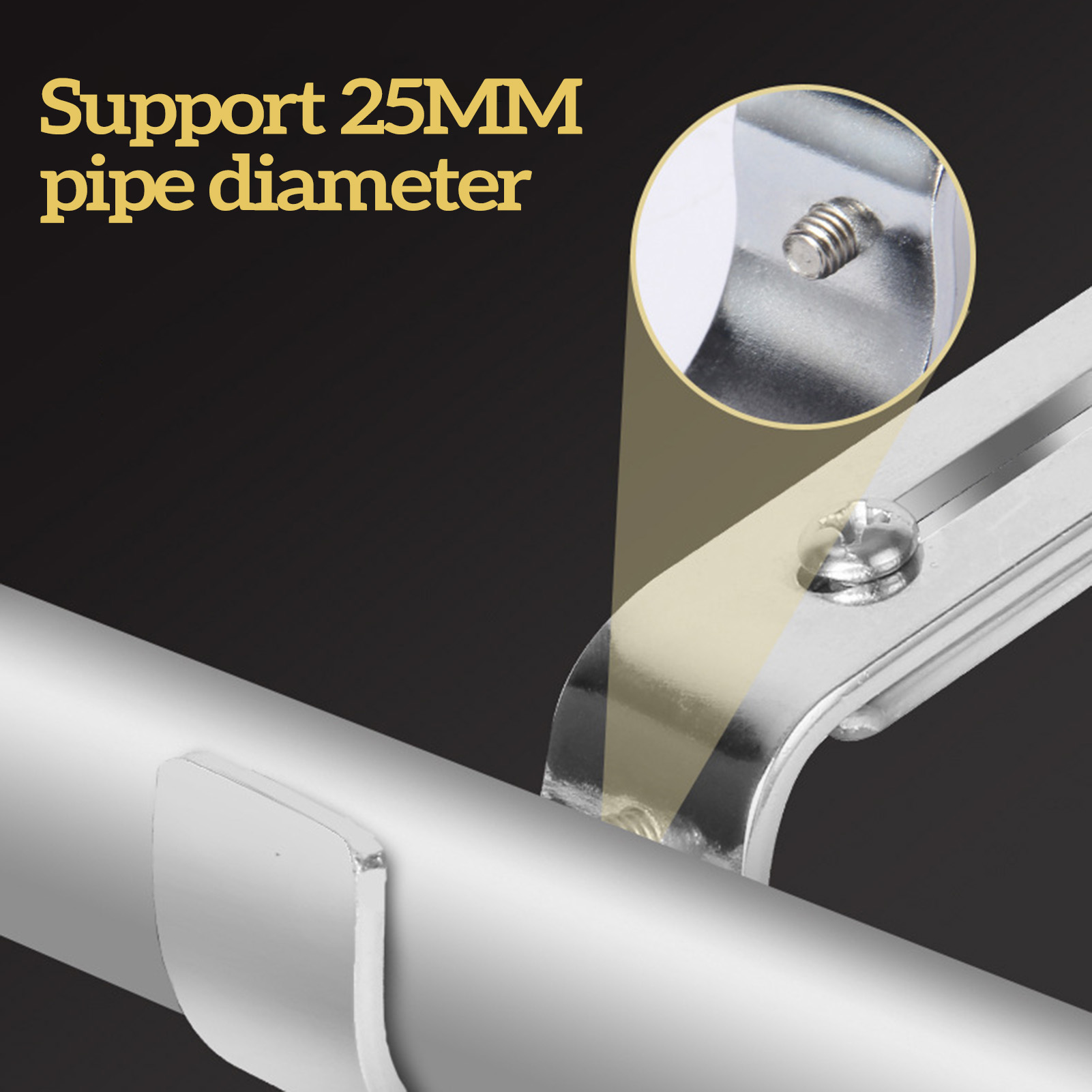 2/3pcs Adjustable Curtain Rod Brackets Extendable Window Drapery Rod Hanger Holders Hooks for Bedroom Dormitory