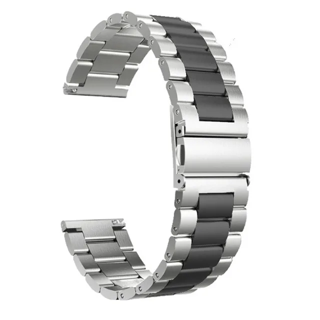 Metal Stainless Steel Strap For HUAWEI WATCH GT 3 46mm GT3 / GT Runner / GT 2 GT2 Pro Band Watchband Bracelet honor magic Watch: silver-black-sanzhu