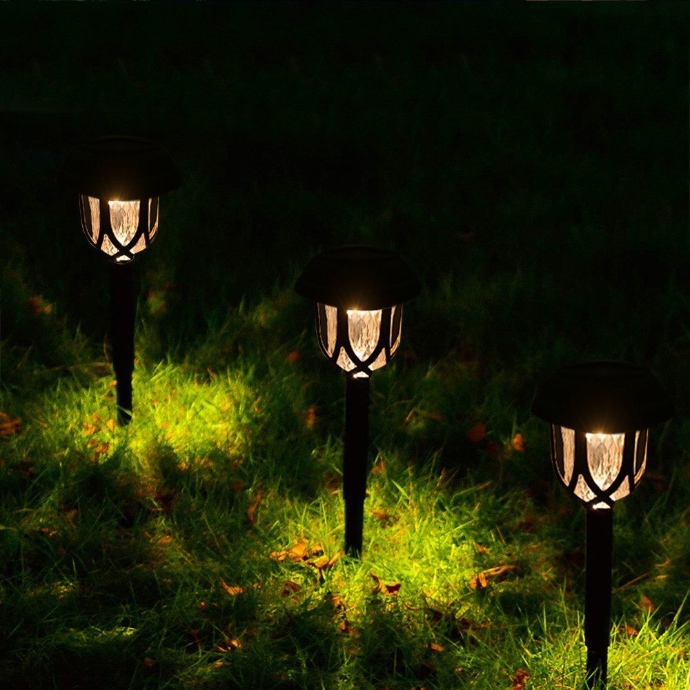 Lights4fun Outdoor Christmas Set of 3 Mini Reindeer Pole Pad Lights Garden Decoration Silhouettes 90 Warm White Micro LEDs Battery Powered with Timer 20cm