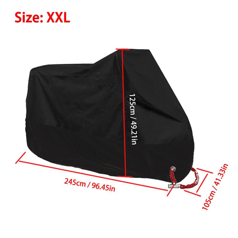 Motorcycle cover M L XL 2XL 3XL universal Outdoor UV Protector for Scooter waterproof Bike Rain Dustproof cover 5 sizes: XXL