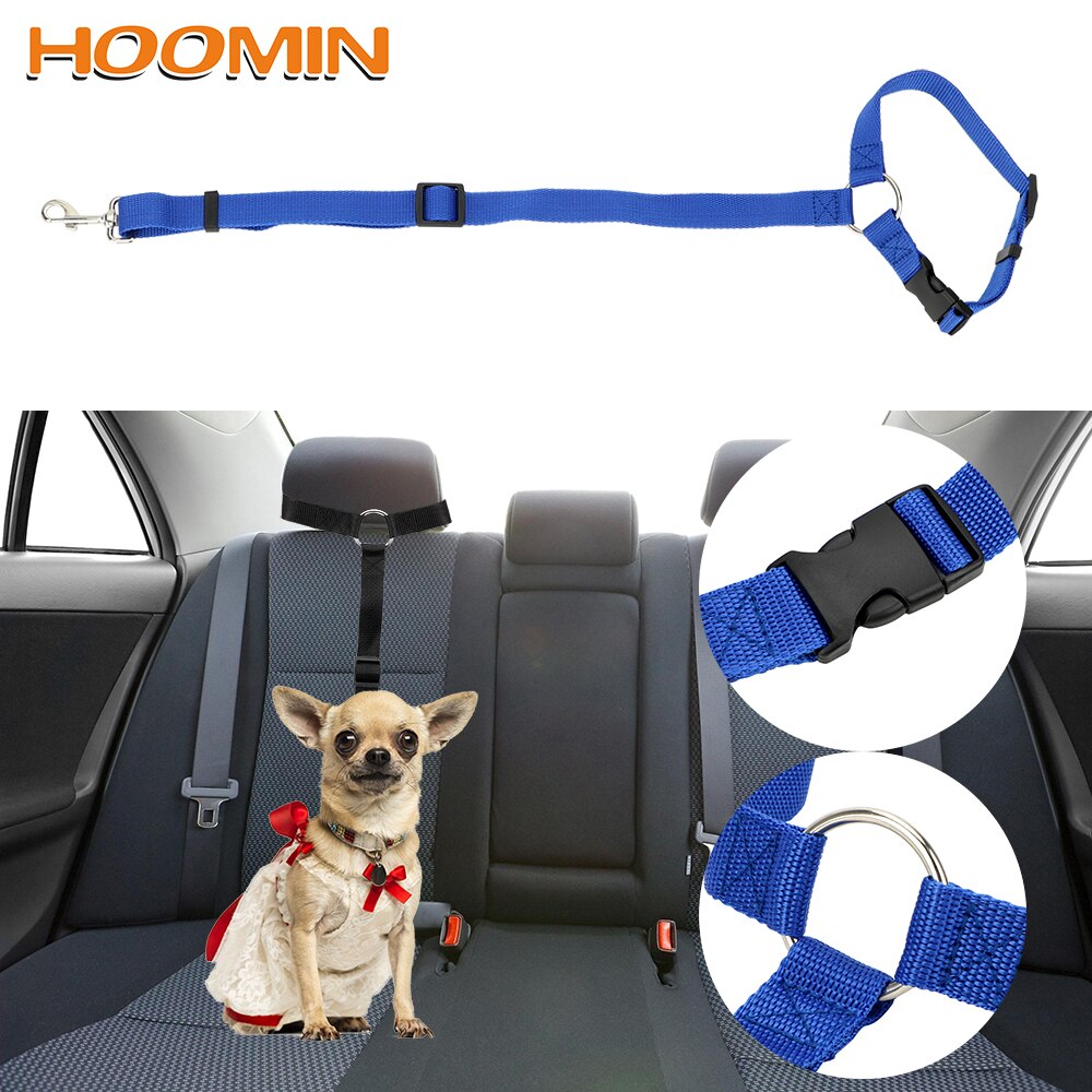 HOOMIN Pet Seat Belt Auto Gordel Harness Pet Hond Kat Autogordel Veiligheid Leads Clip Verstelbare Hond Levert