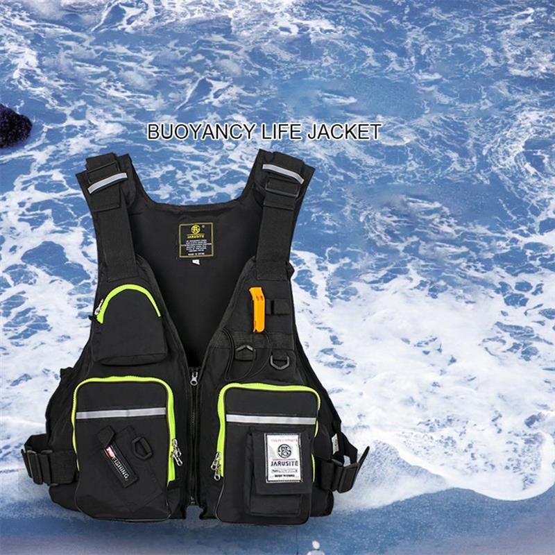 Volwassenen Reddingsvest Verstelbare Aid Vest Kajak Ski Drijfvermogen Vissersboot Watersport Wimming Varen Ski Jas Hulpgoederen