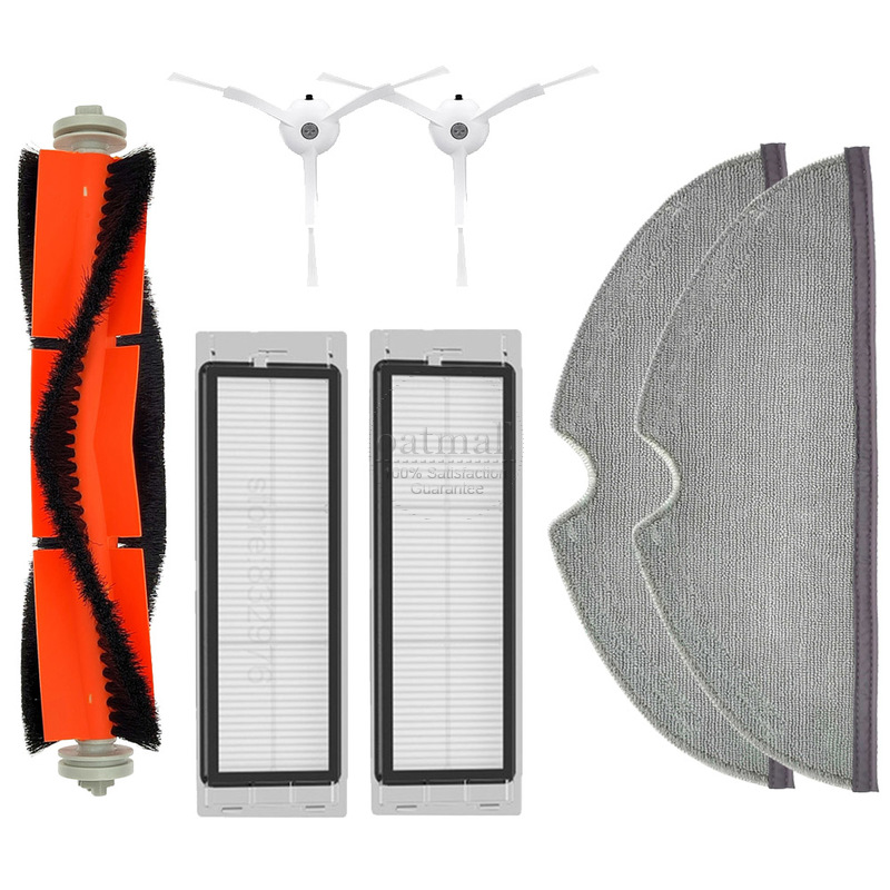 Replacement For Xiaomi Mi Robot Vacuum SDJQR02RR / SDJQR01RR / Mijia 1S SDJQR03RR Accessories Spare Parts Brush Filter Mop Cloth: Lavender