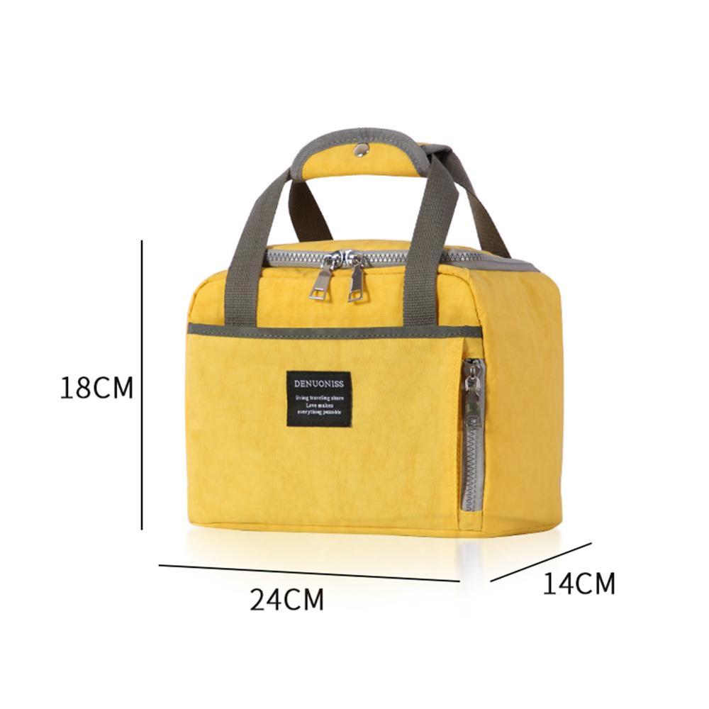 Männer Frauen Große Kapazität Tragbare Mittagessen Tasche Frisch Halten Box Isolierte Tote Wasserdicht Cool Reise Lebensmittel Mittagessen Lagerung Hand Taschen