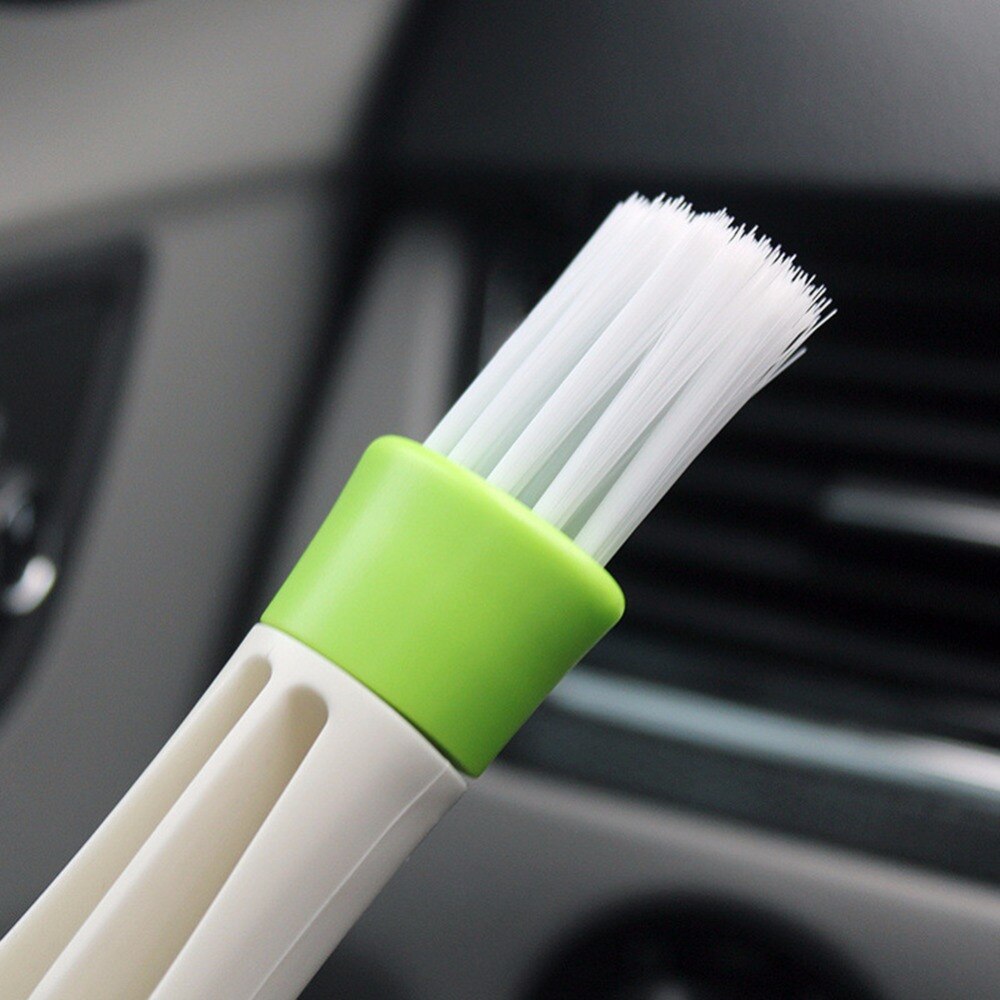 Brosse de nettoyage des évents de climatiseur de voiture, 6.5 pouces, Double extrémité, dépoussiéreur de stores