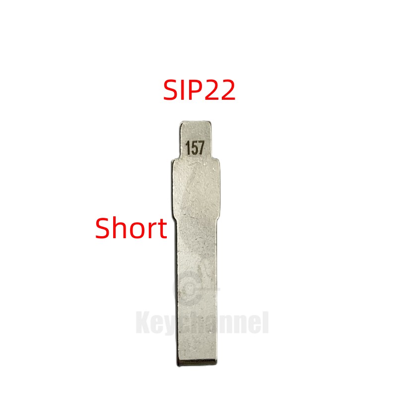 Schlüsselkanal 5/10 Stück SIP22 Schlüsselrohling Universal Autoschlüsselblatt 157 # KD Key Blank Ersatz-Fernbedienungsschlüssel für KD KEYDIY Xhorse VVDI FÜR Fiat: WHITE / 2 tasten