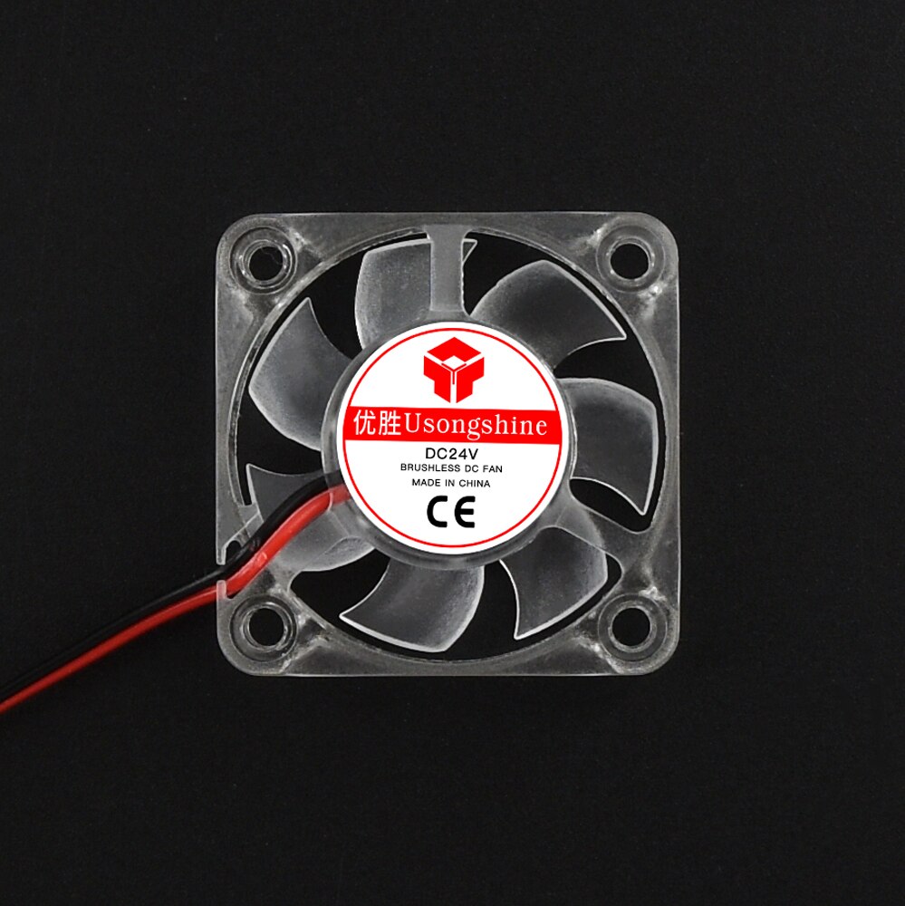 Ventilador de refrigeración para impresora 3D, ventilador de refrigeración 2510 3010 4010, luz LED, ventilador de cojinete hidráulico luminoso, Mini radiador de 12V/24V para V6 Hotend