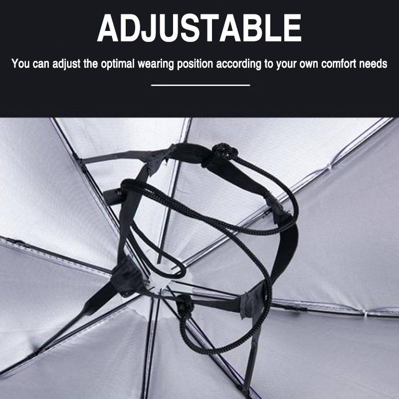 Outdoor Opvouwbare Paraplu Vissen Zonnescherm Draagbare Regenhoed Anti-UV Camping Vissen Hoofddeksels Cap Strand Hoofd Hoeden