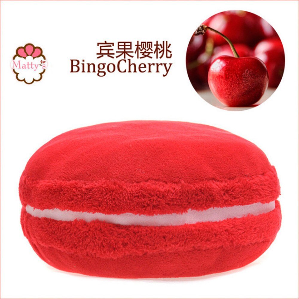 Macaron poduszka makaronik okrągły biały czerwony żółty niebieski zielony ciasteczka poduszka macaron prezent poduszka ICHIGO mleko: D