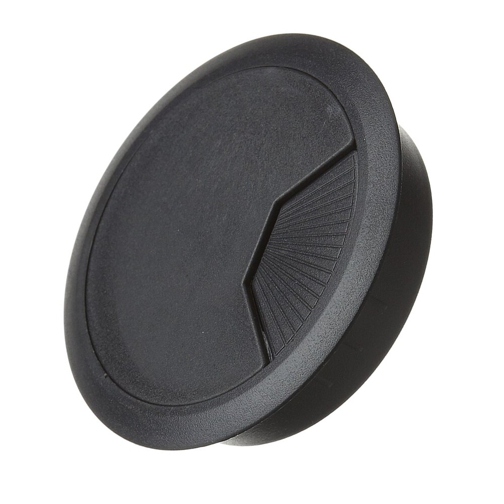 GCZW-3 Pcs Black Plastic Desktop Computer 80mm Grommet Cable Hole Cover