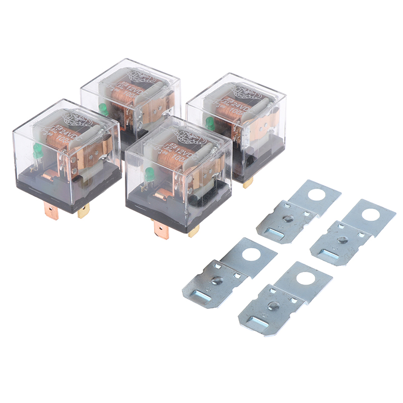1pc 5Stift 4Stift wasserdichtes Kfz-Relais 12v 100a spdt Auto-Steuergerät Auto-Relais DC 24V Hoch leistungs schaltung
