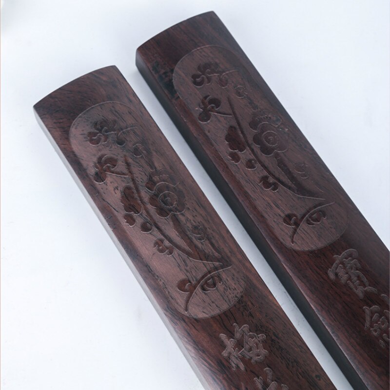 Klassieke Carving Ambachten Paperweights Effen Houten Paperweights Chinese Calligraphie Schilderen Speciale Paperweights Peso De Papel