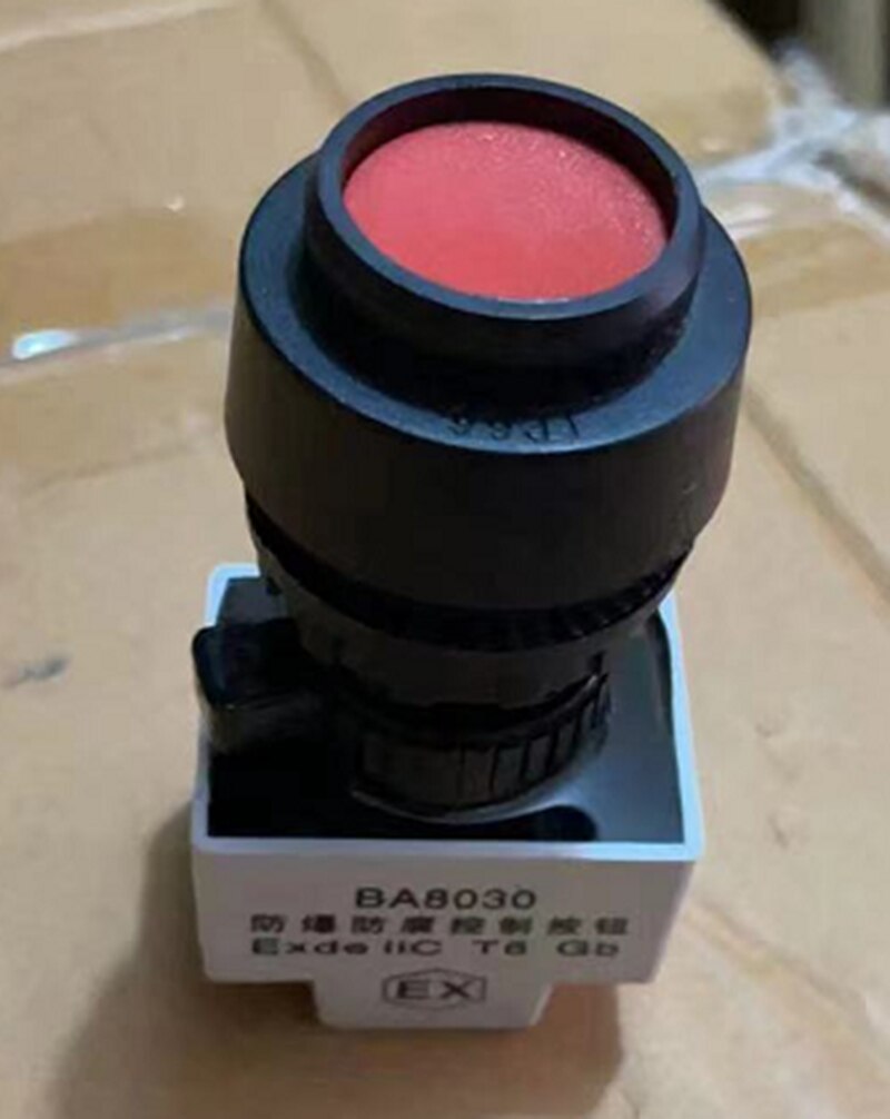 1PC 8050-AB Green Red Explosion Proof Button 30mm Self Reset Waterproof Switch BA8030 Self-Locking Switch
