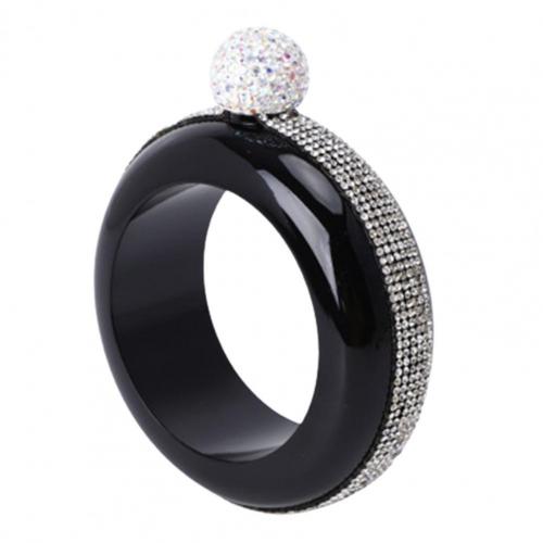 Aantrekkelijke Wijn Pot Draagbare Wijn Flagon Lichtgewicht Stijlvolle Armband Wijn Pot: Black