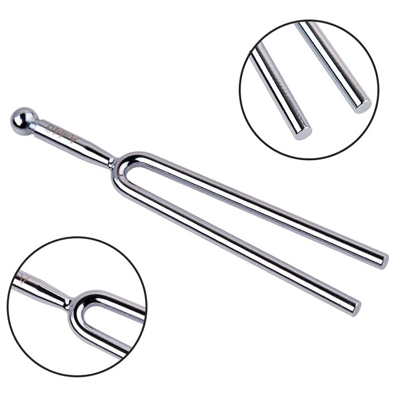 Tuning Fork,A440Hz Tuning Fork-Standard a 440 Hz Violin Guitar Tuner Instrument with Soft Shell Case and Cleaning Cloth